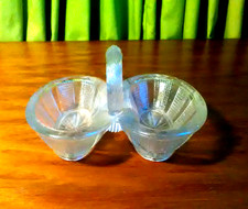 Saliere Gewürz- Schälchen Schalen Menage Glas Jugendstil Art Deco antik Vintage