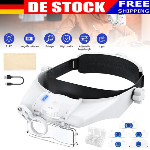Lupenbrille mit licht led - mit,