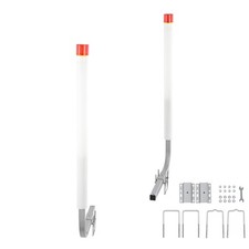 L-Anhängerpfahl Bootsanhänger Trailer Kurbelstütze Bootsführung 1,17m