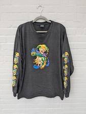 Vintage Longsleeve Shirt XL Daytona Beach Bike Week 2004 Joker Rabbit Schwarz