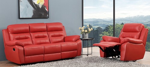 Relaxgarnitur leder sofa - relaxgarnitur,