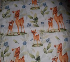 Rehe Baumwollstoff Waldtiere