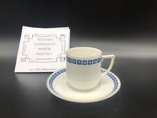 antike mokkatasse jugendstil➡️galluba & hoffmann ilmenau? porzellan➡️D&H5cm blau