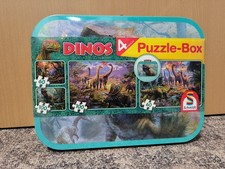 Dinos, Puzzle-Box, 2 x 60, 2  x100 Teile im Metallkoffer (2017, Game)