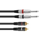 2x RCA Cinch Chinch auf 2 x