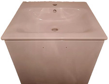 Geberit Waschtisch inklusive Unterschrank m. Schublade Hochglanz weiß