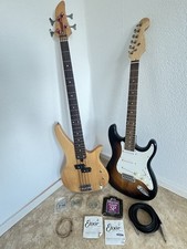 E-Gitarre + Bass + Zubehör