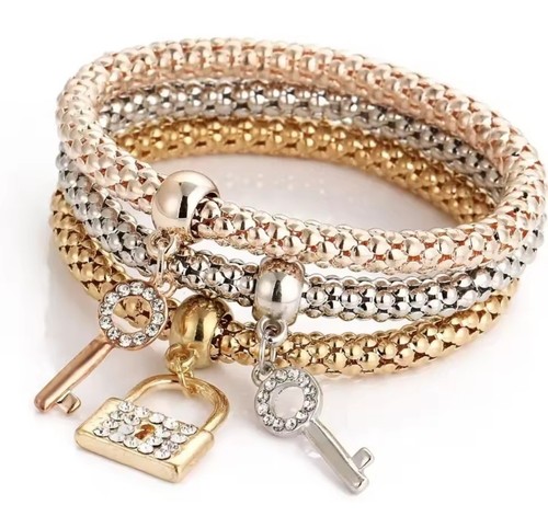 Armänder 3er set schmuck gold - schmuck,