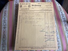 Rechnung Robert Jacobi Leipzig 1927 Sachsen /Meerane