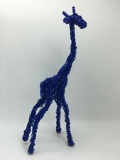 Dekoration aus Draht - Giraffe - Blau