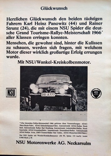 Nsu wankel spider - wankel, spider,