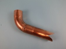 Wasserspeier Kupfer Cu fürs Fallrohr Ø 60mm, als Wasserauslauf  Dachrinne