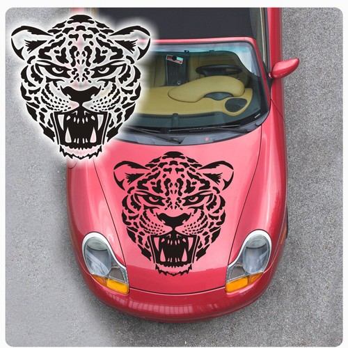 Tribal leopard autoaufkleber - tribal,