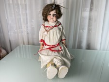 Künstlerpuppe Alte Porzellankopf Puppe 68 cm. Zustand Siehe Foto 
