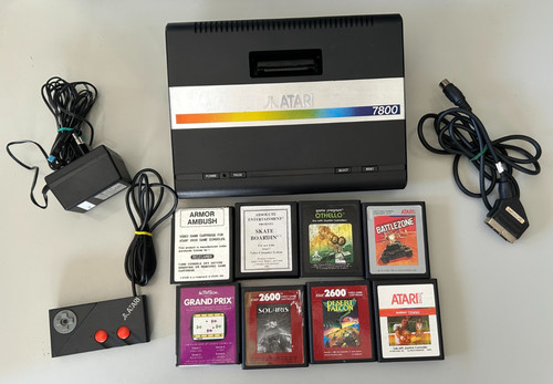 Atari 7800 pal konsole - konsole, kabel