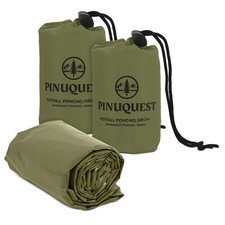 PINUQUEST Notfall Poncho grün