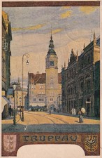 AK Troppau, Künstlerkarte