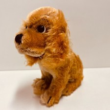 Steiff - Hund Susi - 17 cm groß - Mit Knopf und Fahne - GUT