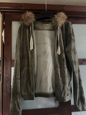 CAT Noir Samtjacke , Echtfell