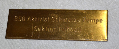 Seltenes ddr messingschild bsg - messingschild,