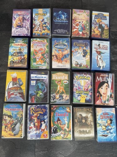 Vhs verschieden kasetten - x,