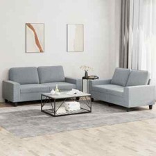 3-tlg. Sofagarnitur Stoff Sofa