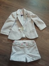 Sergent Major 2 Jahre 86 Mädchen Anzug Short Set Festlich Grau