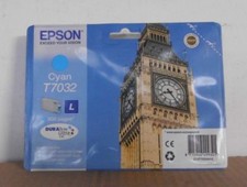Epson T7032 Tinte cyan Workforce Pro WP 4000 4015 4025 4095 4515 4525 4535 4595