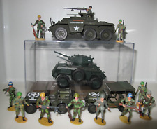 US Army Armee 1:43 USA Militär Panzerfahrzeuge und 11 Figuren US Soldaten 2 Jeep