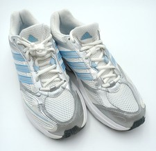 Adidas Laufschuhe Gr.40,5 US Gr. 7 weiss/silber/hellblau- unisex- Neu ohne Kart.