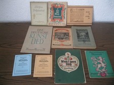 Sammlung 10 alte Liederbücher