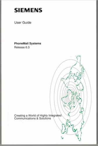 Siemens user guide phonemail - siemens,