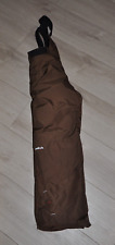 Skihose von Oxylane Wedze Gr. 122 / 128, braun, Kinder, gefüttert, Hosenträger