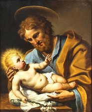 Heiliger josef mit dem - mit,