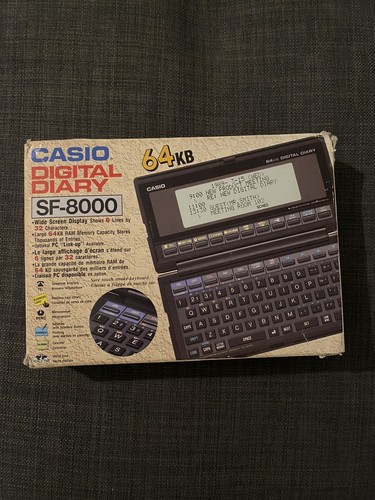 Digital diary casio 8000 - diary, sf-8000