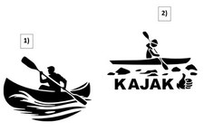 1x Canoe, Kayak, Car Sticker