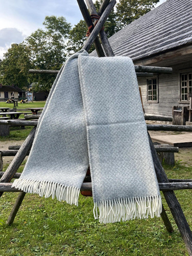 Klippan wolldecke hellgrau - wolldecke,