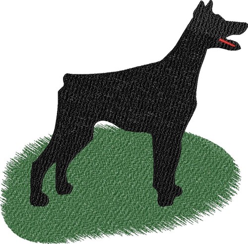 Stickdatei embroidery doberman - stickdatei/embroidery,