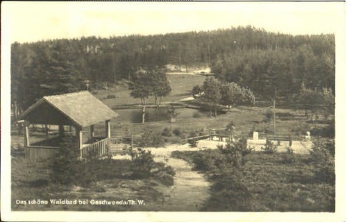 Geschwenda waldbad 1954 - geschwenda, x