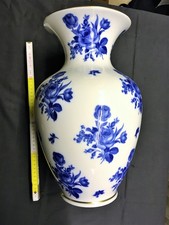 Hohe Vase Goldrand Echt Cobalt Bavaria Arzberg Schumann