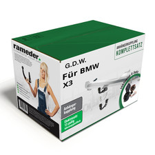 G.D.W. Anhängerkupplung abnehmbar & 13poliger Westfalia E-Satz für BMW X3 17- NP