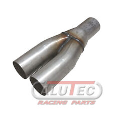 Y Rohr Edelstahl 76mm auf 76mm