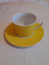 Kaffeetasse mit Unterteller HW Heinrich Winterling Marktleuthen Bavaria gelb