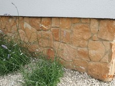 1 m² Sandstein Verblender, Riemchen, Wandverkleidung, Haussockel, S-2074