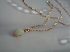 Halskette Opal Anhänger 14K
