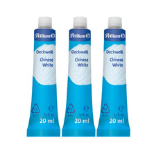 3 x Pelikan Deckweiß