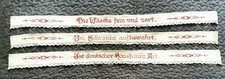 Lot antike Schrankborte Spruchband Stickerei Wäscheschrank Borte Schrankband