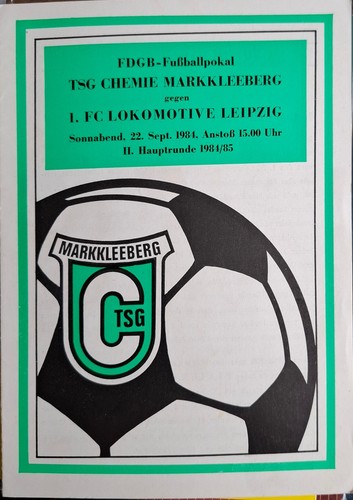 Markkleeberg 1 fc - 22.9.84, c.markkleeberg-1.fc