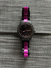 Damenuhr Bijou Brigitte schwarz/pink