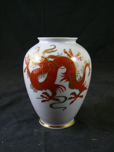 Schaubach kunst porzellan vase - kunst,